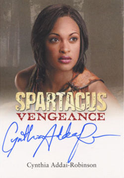 2013 Rittenhouse Spartacus Vengeance Autographs Cynthia Addai-Robinson