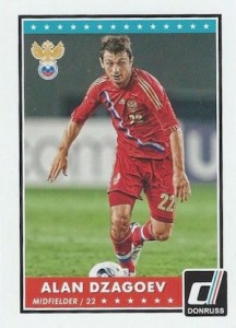 2015 Panini Donruss Soccer Variation Alan Dzagoev