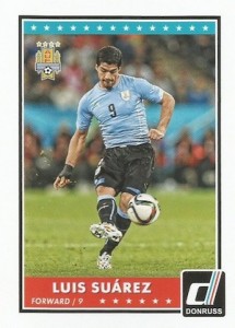 2015 Panini Donruss Soccer Variation Suarez