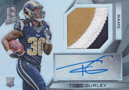 Todd Gurley Autographed & Framed Blue Rams Jersey Auto PSA COA