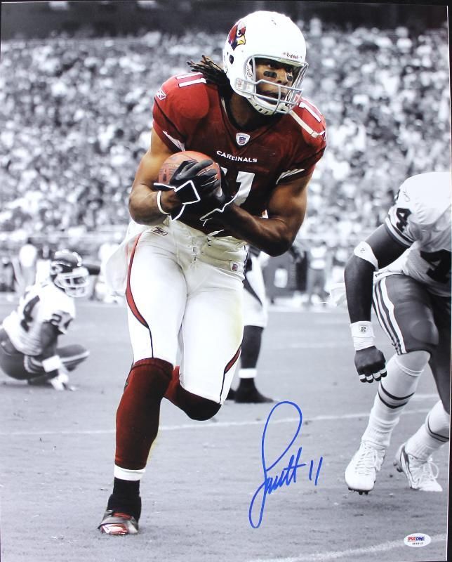 feature Item* Larry Fitzgerald Multi Signed Rookie Year Game Used