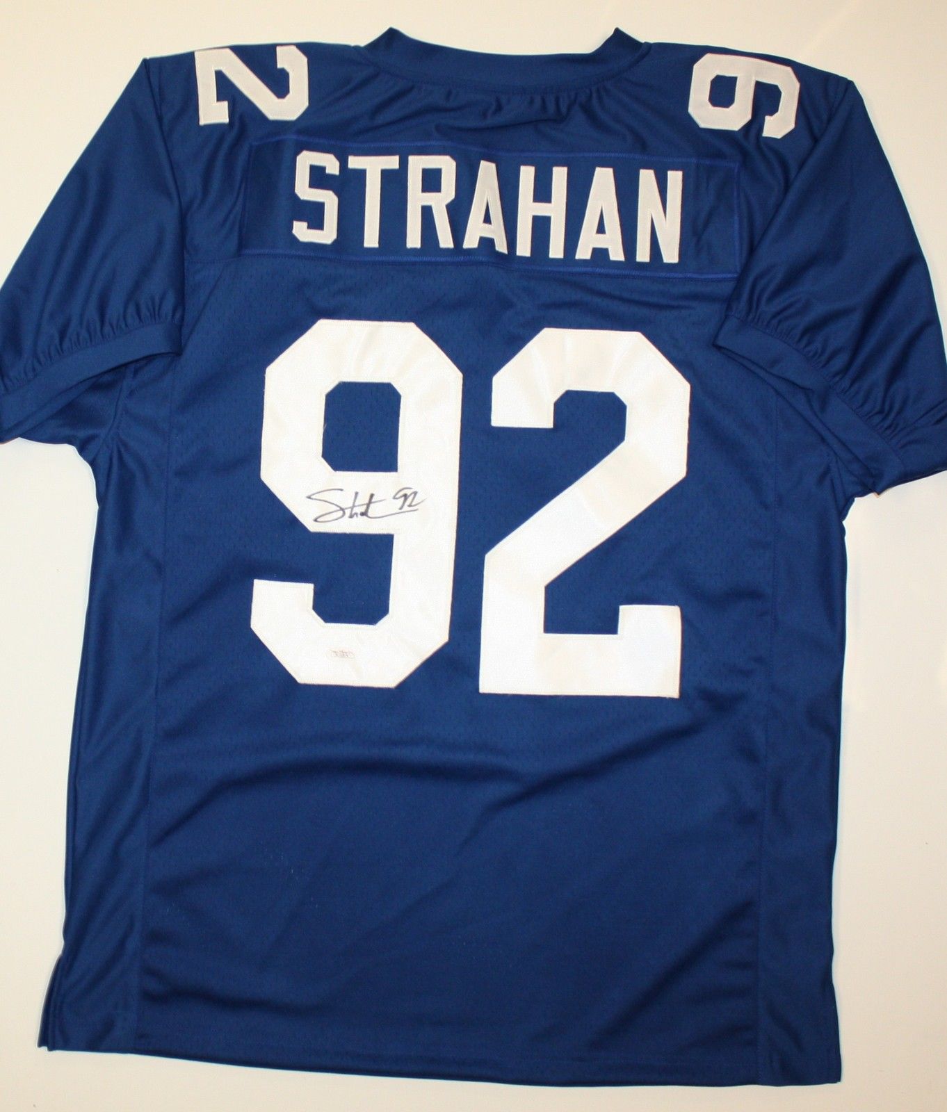 1999-2003 Football Michael Strahan Jersey Card and Autograph, Lot #45103