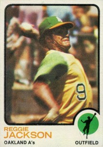 1971 Topps Reggie Jackson Baseball Card #20 Oakland Athletics