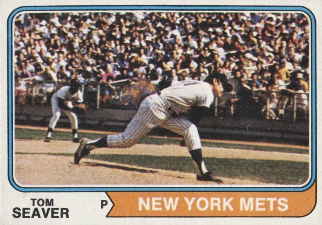 Lot - (NM/MT) 1975 Topps Tom Seaver #370 Baseball Card - New York Mets- HOF