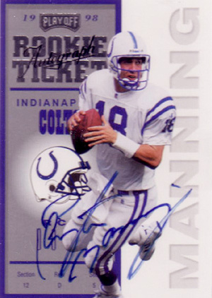 Peyton Manning 1998 Fleer Showstopper Rookie #223 Flair Showcase Baltimore  Colts