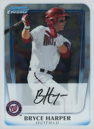 Image result for 2011 bowman chrome bryce harper