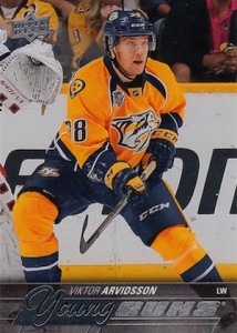 2015-16 Upper Deck Series 1 Hockey Young Guns RC Arvidsson
