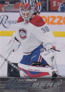 2015-16 Upper Deck Series 1 Hockey Young Guns RC Condon
