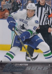 2015-16 Upper Deck Series 1 Hockey Young Guns RC Hutton
