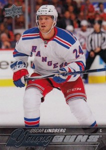 2015-16 Upper Deck Series 1 Hockey Young Guns RC Lindberg