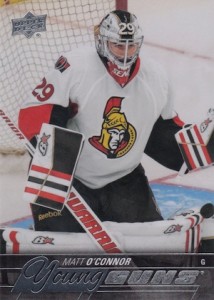 2015-16 Upper Deck Series 1 Hockey Young Guns RC Matt O'Connor