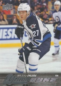 2015-16 Upper Deck Series 1 Hockey Young Guns RC Nikolaj Ehlers