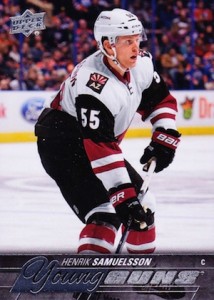2015-16 Upper Deck Series 1 Hockey Young Guns RC Samuelsson