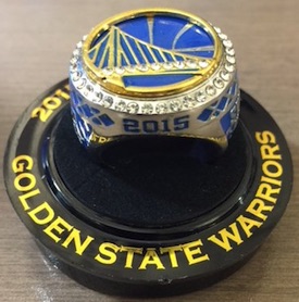 What is the cost of the 2022 Golden State Warriors Ring