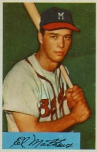 1962 Topps Ed Eddie Mathews #30 EX+ - Legends Fan Shop