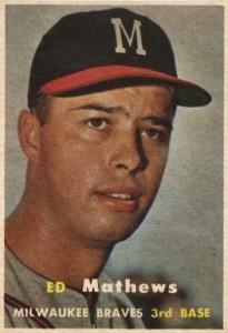 1953 Topps #37 Ed Eddie Mathews