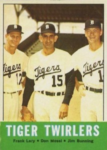 Jim Bunning Detroit Tigers Custom Baseball Card 1957 Style 