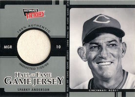 Sparky Anderson Cincinnati Reds 2000 Hall of Fame Induction 8x10 Photocard