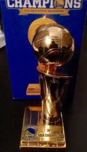 Lot Detail - Golden State Warriors 2015 Larry O'Brien NBA Championship  Replica Trophy