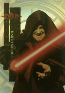 2015 Topps Star Wars High Tek Variation Darth Sidious 5B