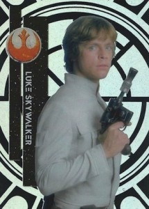 2015 Topps Star Wars High Tek Variation Luke Skywalker 1A Blaster