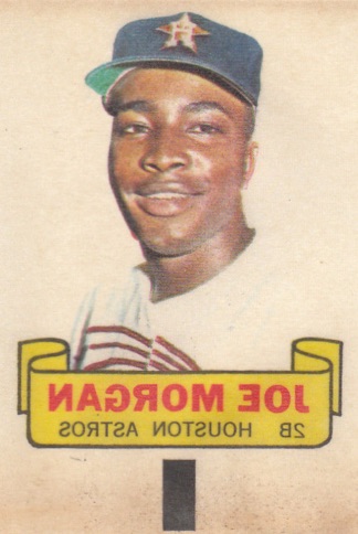 1966 JOE MORGAN Topps 195 Card Print Cincinnati Reds 