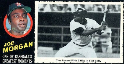 At Auction: 1966 Topps #195 Joe Morgan Houston Astros Baseball Card