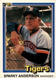 Sparky Anderson - Tigers #411 Topps 1986 Baseball Trading Card