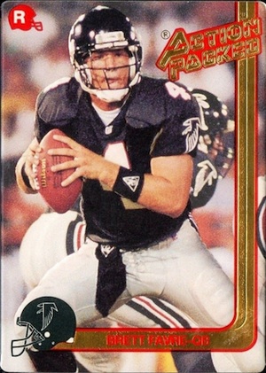 1991 Pro Set Brett Favre Atlanta Falcons #762 Rookie Football Card