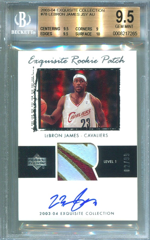 2003-04 Exquisite LeBron James Rookie Card Sale, Inside Details