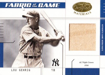 What are Lou Gehrig's most famous cards?