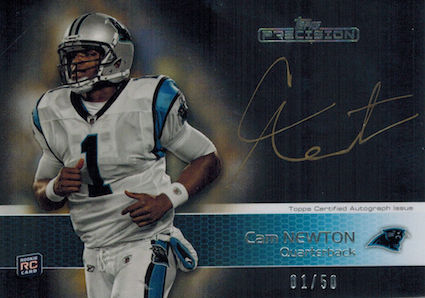 cam newton jersey card