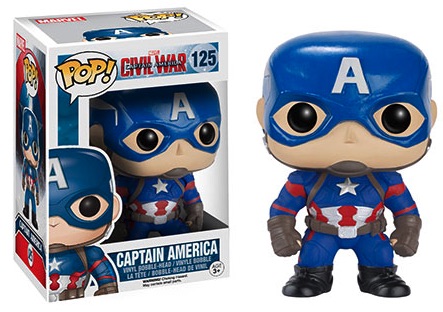 Captain America is the first release in the Marvel Superpower Pops