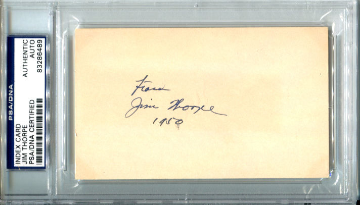 Jim Thorpe Cards, Top Card List and Autograph Buying Guide