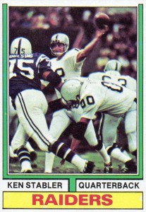 Ken Stabler 1973 TOPPS BASE SET #487 OAKLAND RAIDERS!