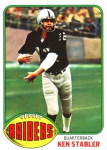 1973 Topps Football Ken Stabler RC 487 Oakland Raiders 