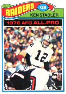 Oakland Raiders #12 Quarterback Kenny Stabler and Head Coach John