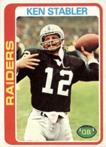 1984 STCC #399 Ken Stabler Topps New Orleans Saints Oakland Raiders HOF  Custom