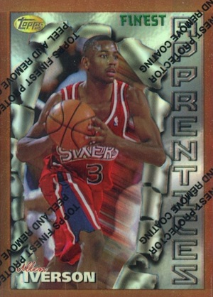 1996-97 Finest Allen Iverson Rookie Card RC #69 Refractor