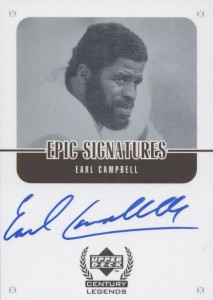 Top Earl Campbell Cards, Vintage, Rookies, Autographs