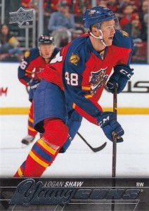 2015-16 Upper Deck Series 2 Hockey RC 454 Logan Shaw