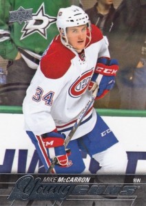 2015-16 Upper Deck Series 2 Hockey RC 491 Mike McCarron
