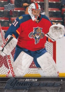 2015-16 Upper Deck Series 2 Hockey RC 494 Sam Brittain