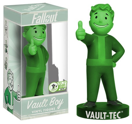 2016 Funko Emerald City Comicon Exclusives Fallout Vault Boy Vinyl Figure Green