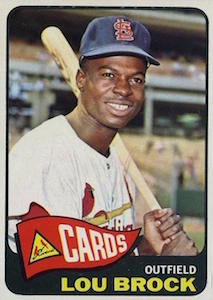 Lou Brock 520 Topps - St. Louis Cardinals - Vintage Baseball Card