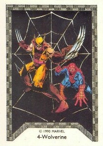 1990 Comic Images Spider-Man Team Up 4 Spider-Man Trading Cards