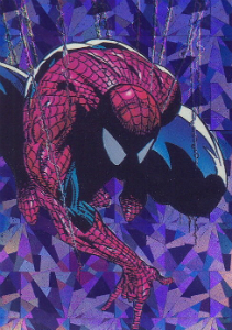 1992 Comic Images McFarlane Era Spider-Man Prism Insert Spider-Man Trading Cards