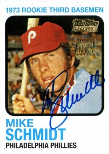 Mike Schmidt Philadelphia Phillies Autographed Light Blue Mitchell