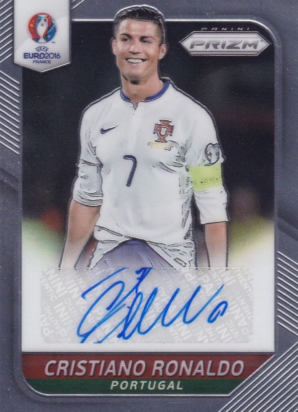 Cristiano Ronaldo Manchester United Autographed 2021-22 Panini Prizm Premier League #283 BAS Authenticated 10 Card