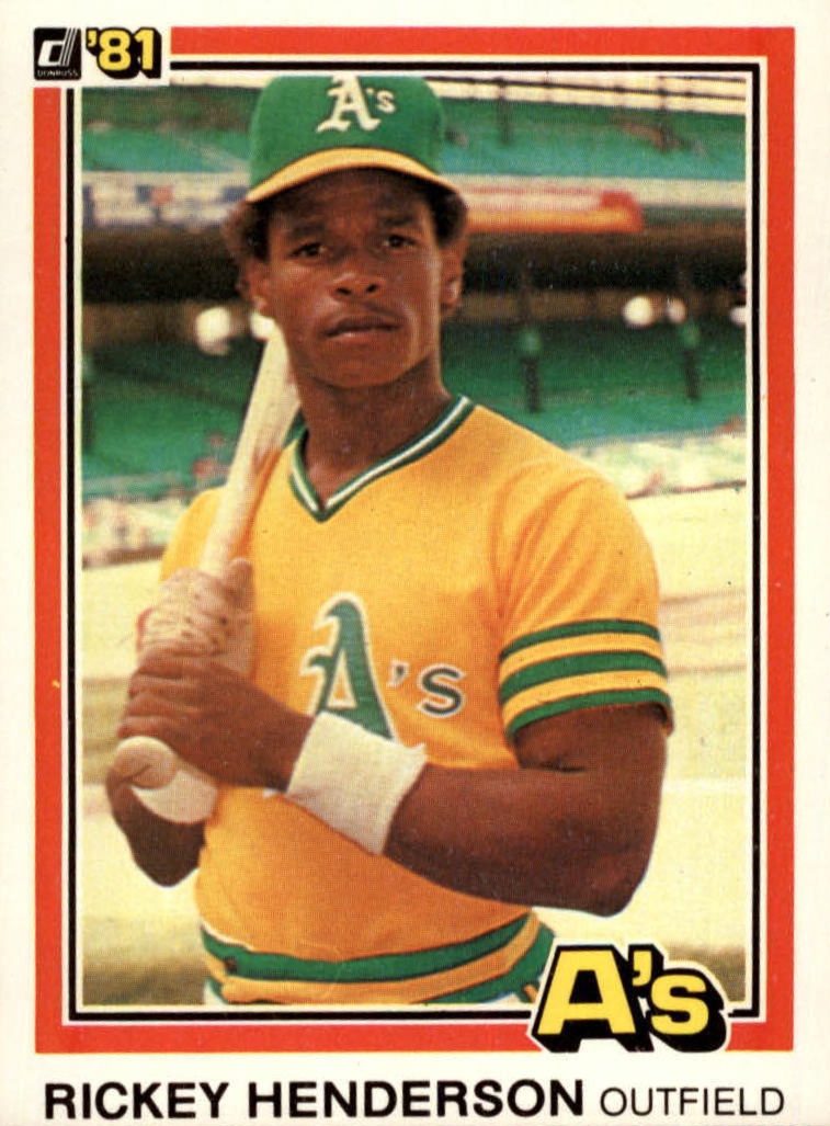 1979 TCMA #9 Rickey Henderson Minor League PSA 7